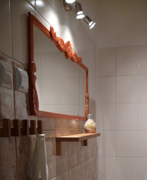 lustro DIY łazienka