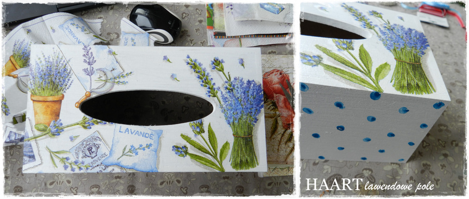 decoupage chusteczik DIy