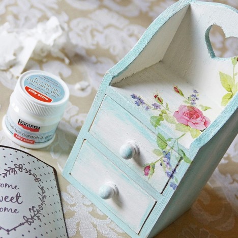 Szafeczka decoupage