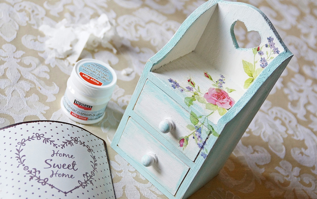 Szafeczka decoupage