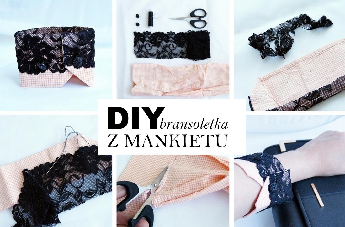Upcycling HAART.com.pl bransoletka z mankietu
