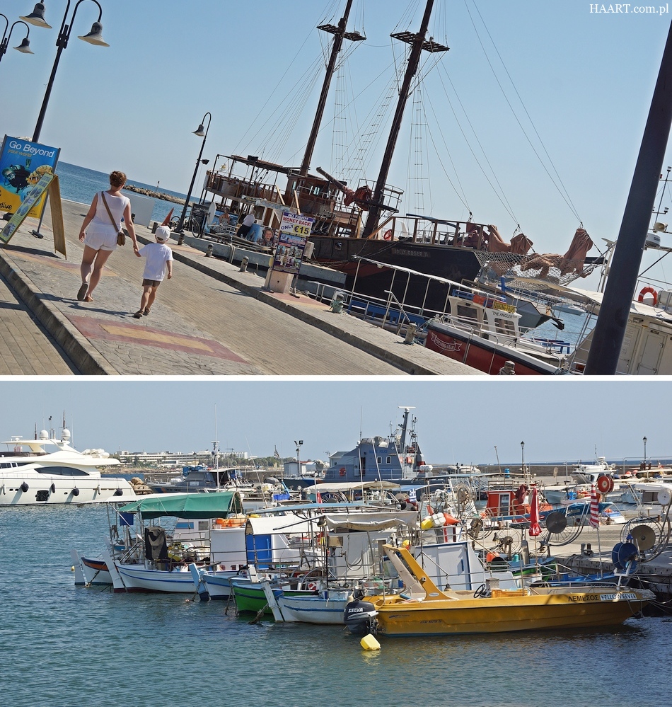 Port w Pafos CYPR zabytki